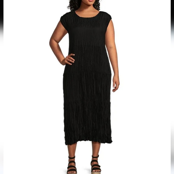 Anthony Design Original Rifle A-line Patty Black Dress Sz M NWT - Picture 1 of 8